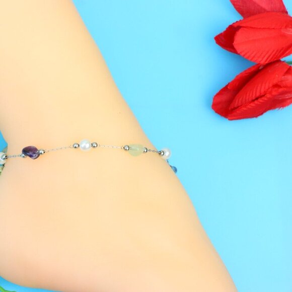 Elegant Handmade Anklet – Perfect for Women & Girls | Ideal Gift Option, DYC1340 - Picture 7 of 8